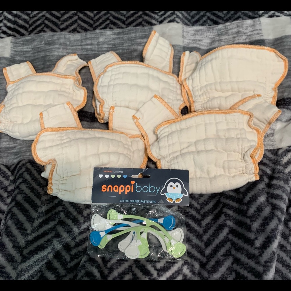 Cloth-eez Workhorse Cloth diapers with no snaps